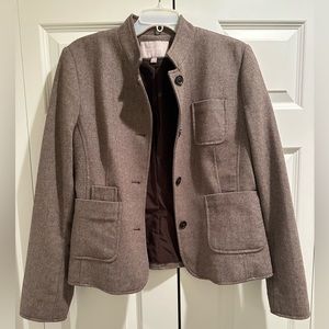 Banana Republic size 14 brown tweed blazer